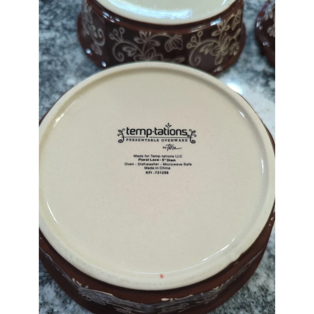 4 Temp-Tations~Presentable Ovenware By Tara Floral Lace 5